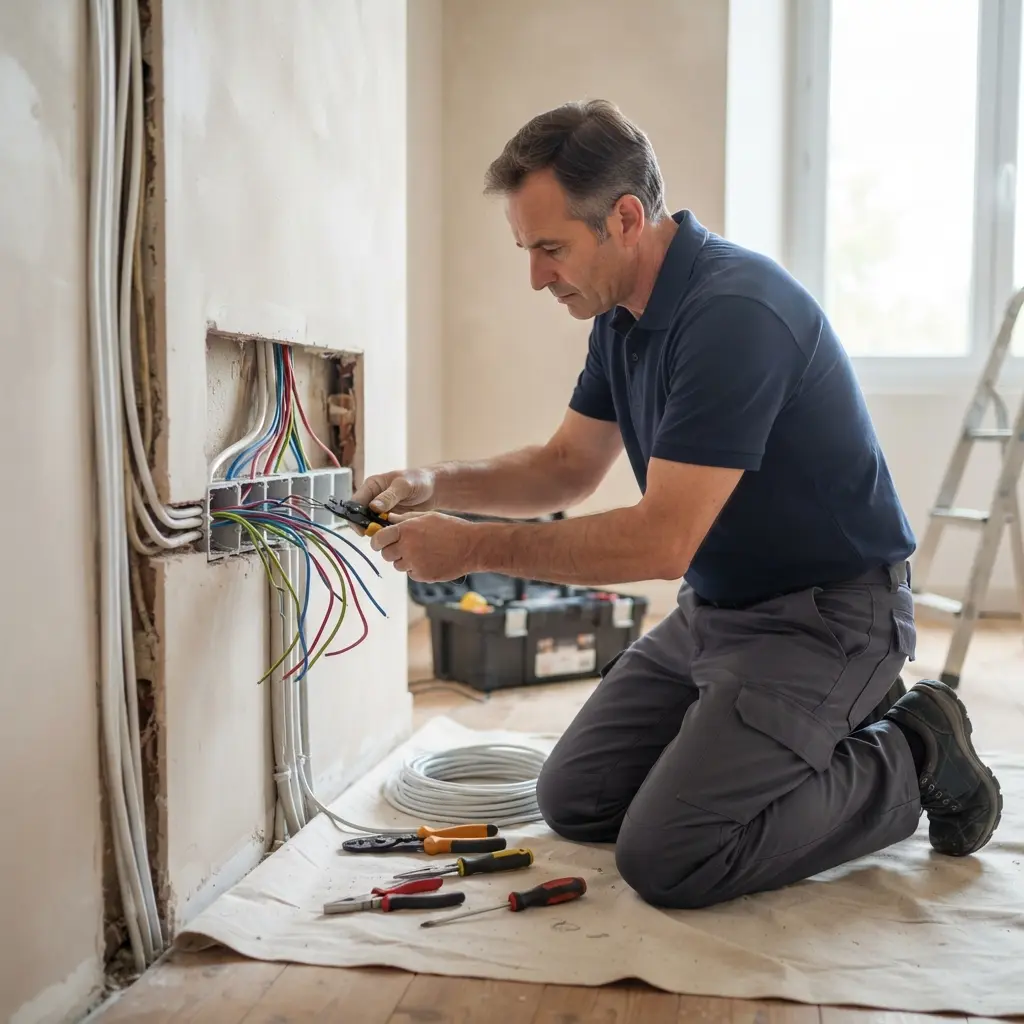 Comment se déroule la rénovation électrique à Saintry-sur-Seine ?