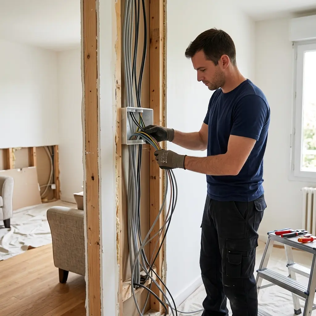 Comment se déroule la rénovation électrique à Tigery ?