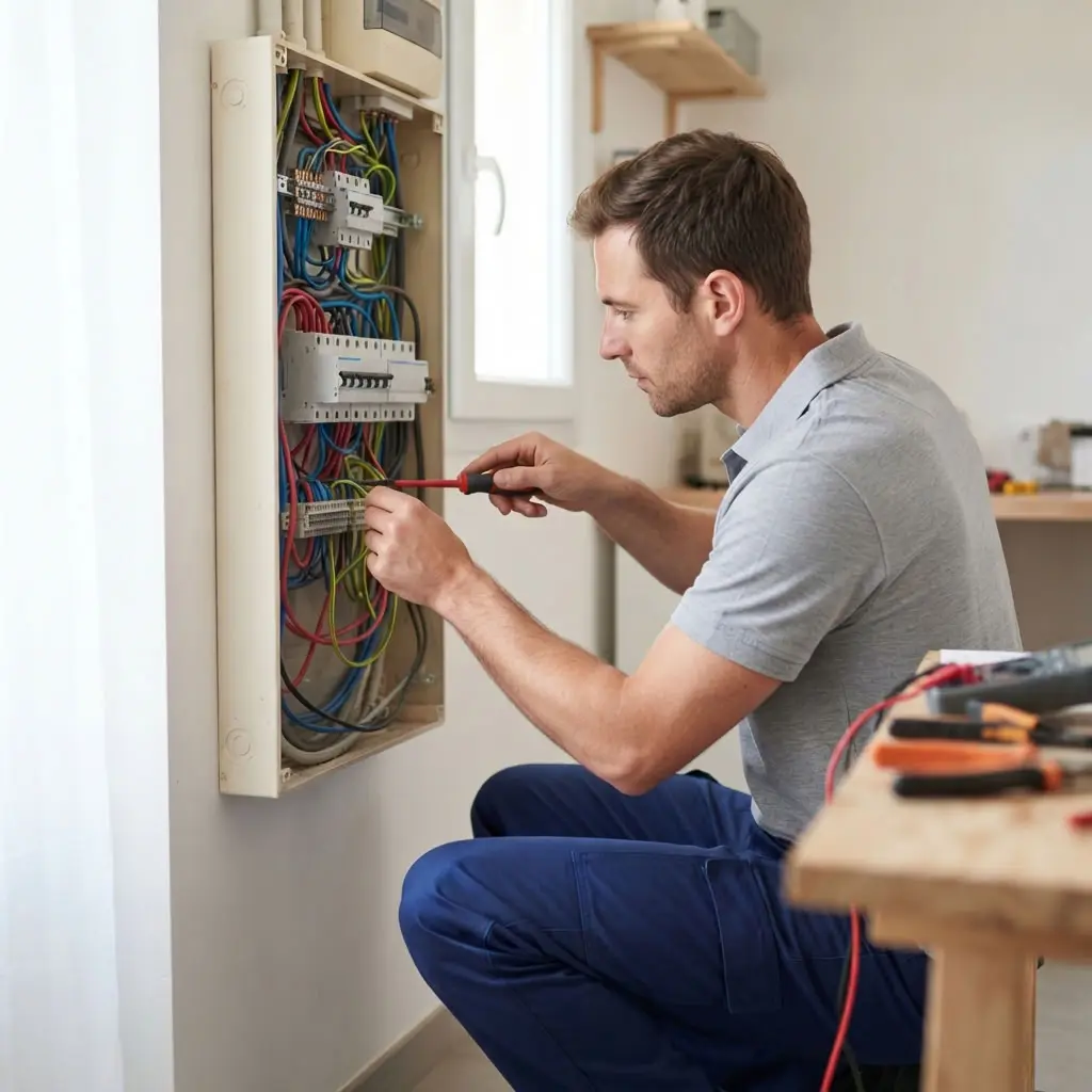 Comment se déroule l’intervention pour refaire l'électricité à Yerres ?