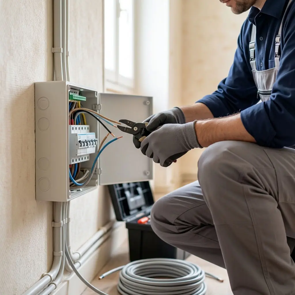 Comment se déroule la rénovation électrique à Ferté-Alais ?