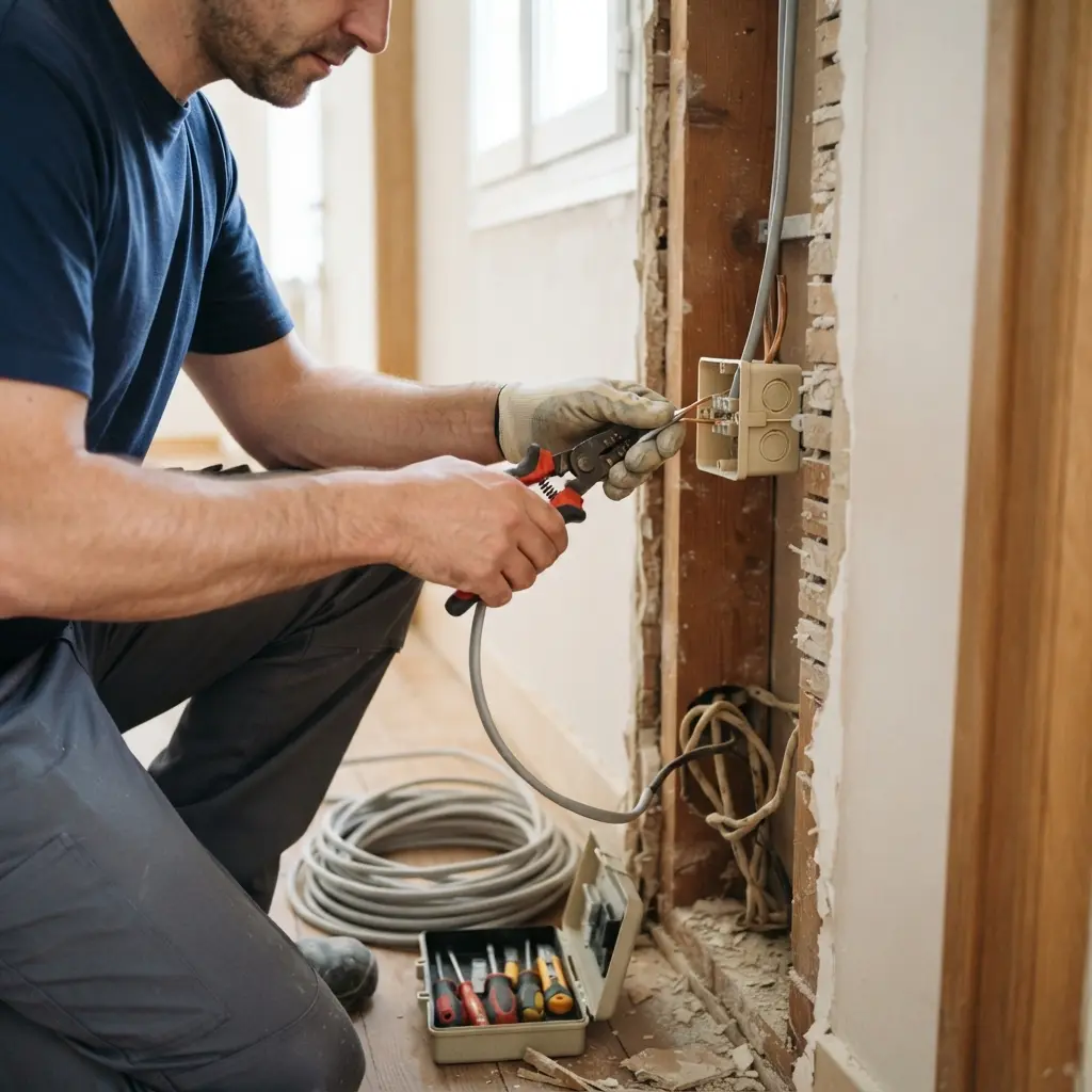 Comment se déroule la rénovation électrique à Cheptainville ?