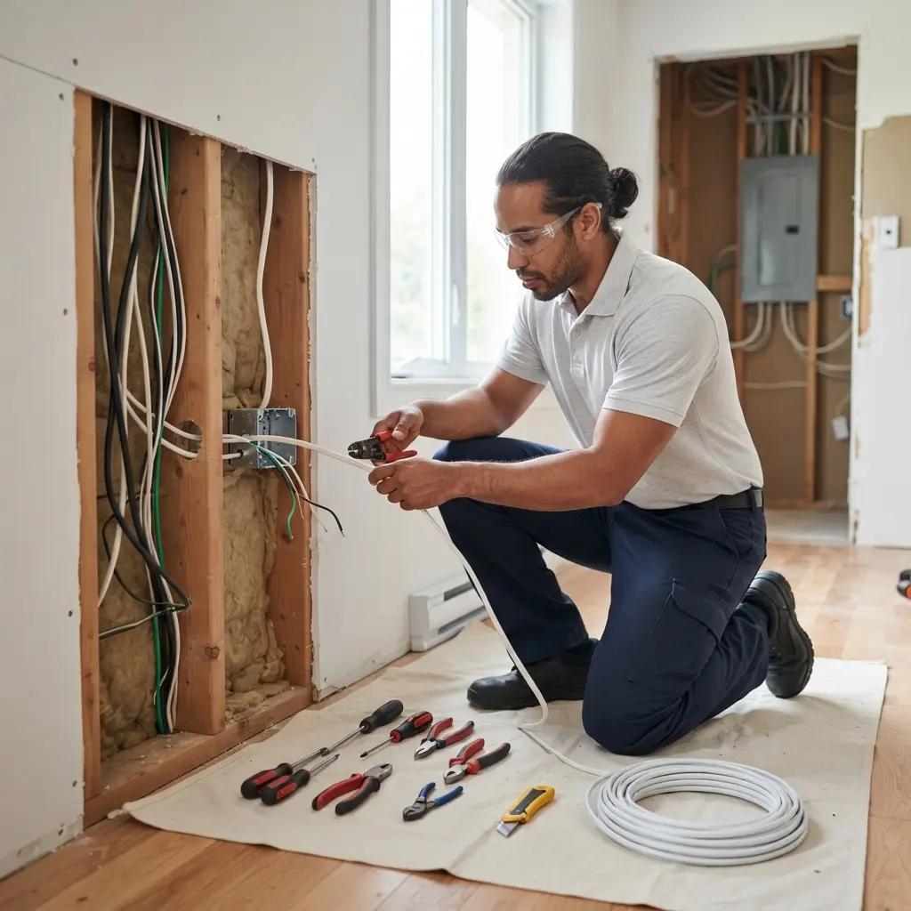 Comment se déroule la rénovation électrique au Bourget ?