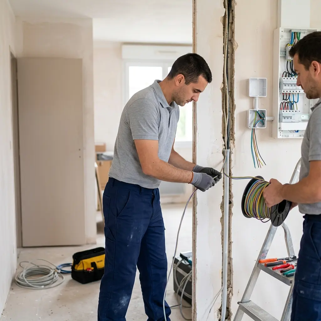 Comment nous procédons pour refaire l'électricité à Vitry-sur-Seine