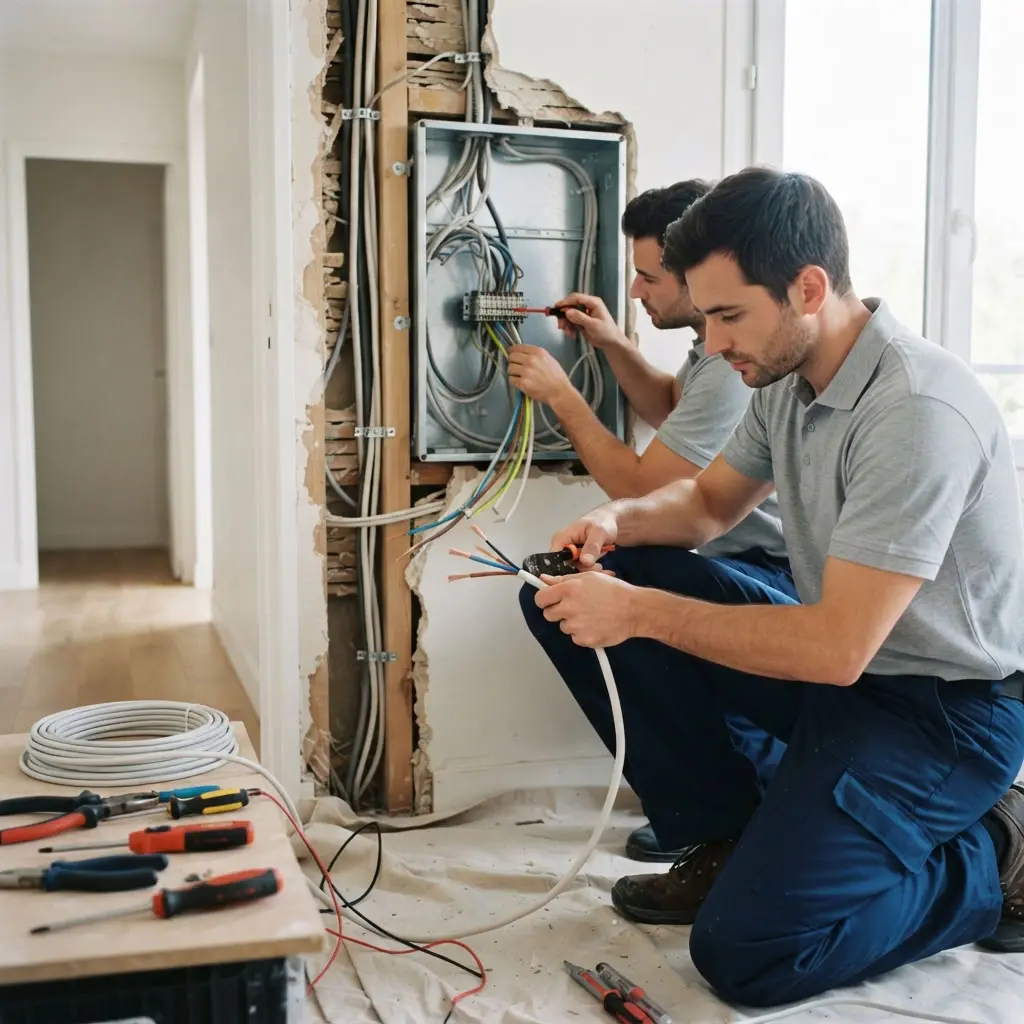 Comment se déroule la rénovation électrique à Ermont ?