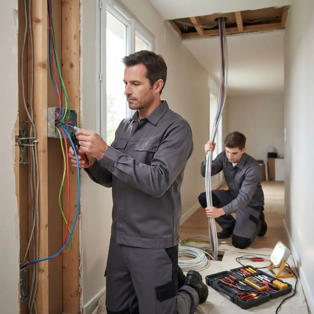 Comment se déroule la rénovation électrique à Pierrelaye ?