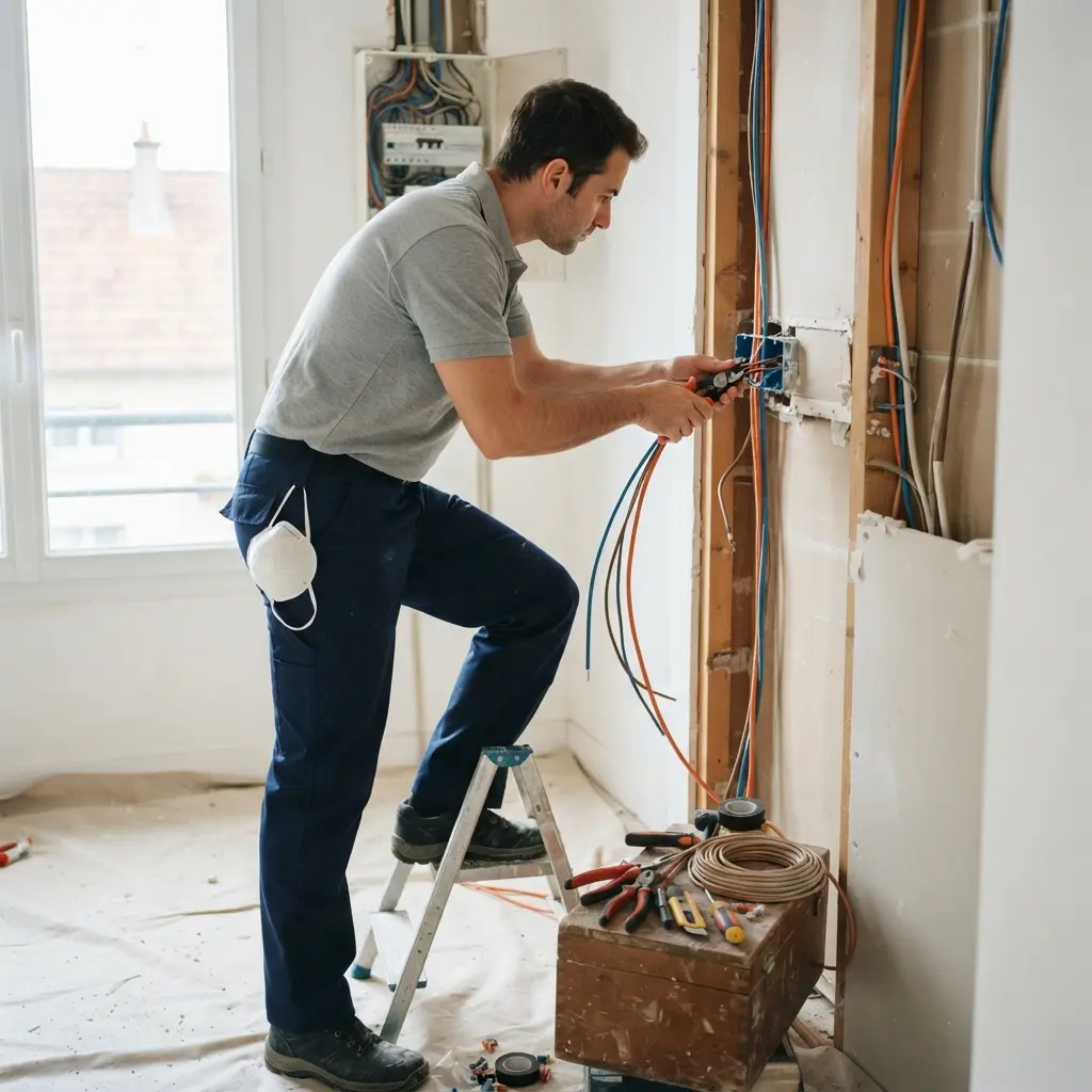 Comment se déroule la rénovation électrique à Beaumont-sur-Oise ?