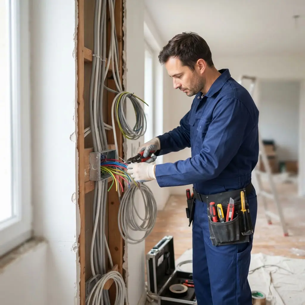Comment se déroule la rénovation électrique à Puiseux-en-France ?