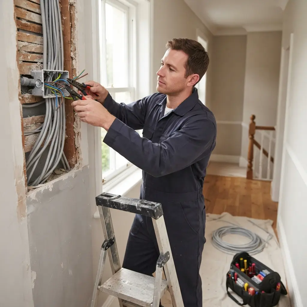 Comment se déroule l'intervention d'électricité à Vémars ?