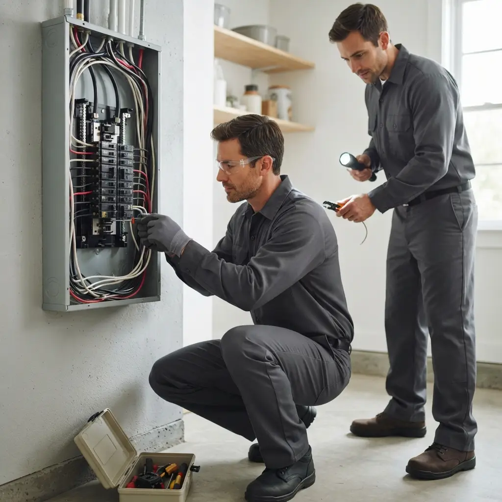 Réaction face à un tableau électrique défectueux à Bornel