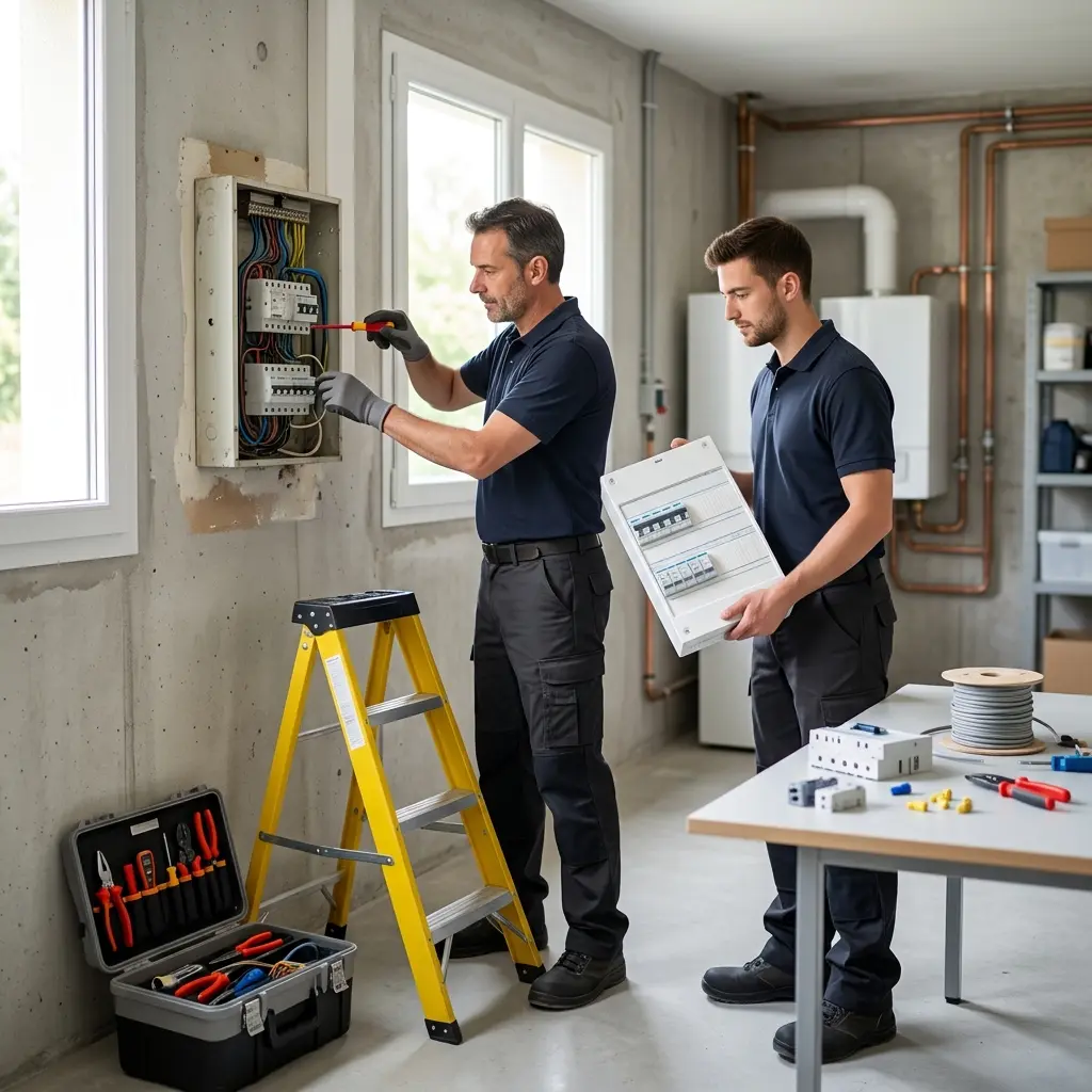 Remplacement de tableau électrique Quincy-Voisins (77860)