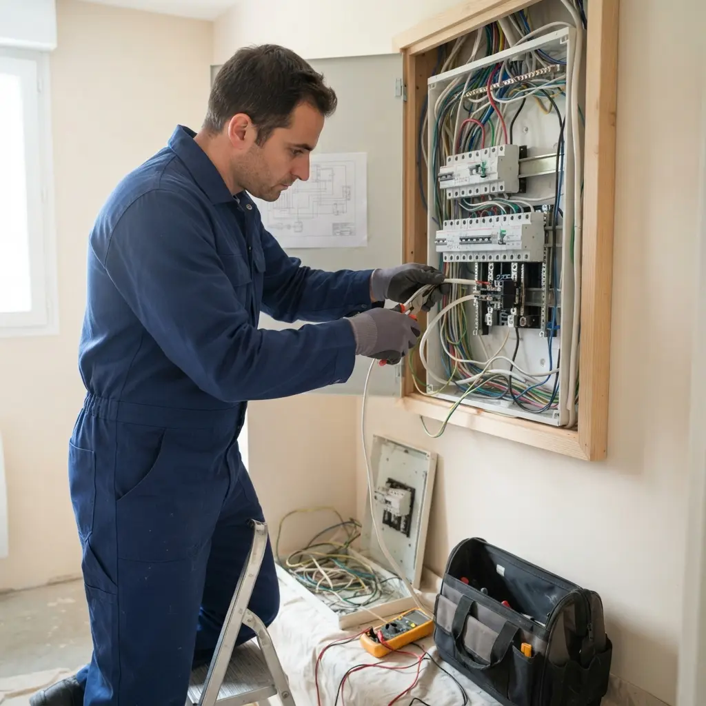 Notre démarche technique d’un remplacement de tableau électrique à Plaisir