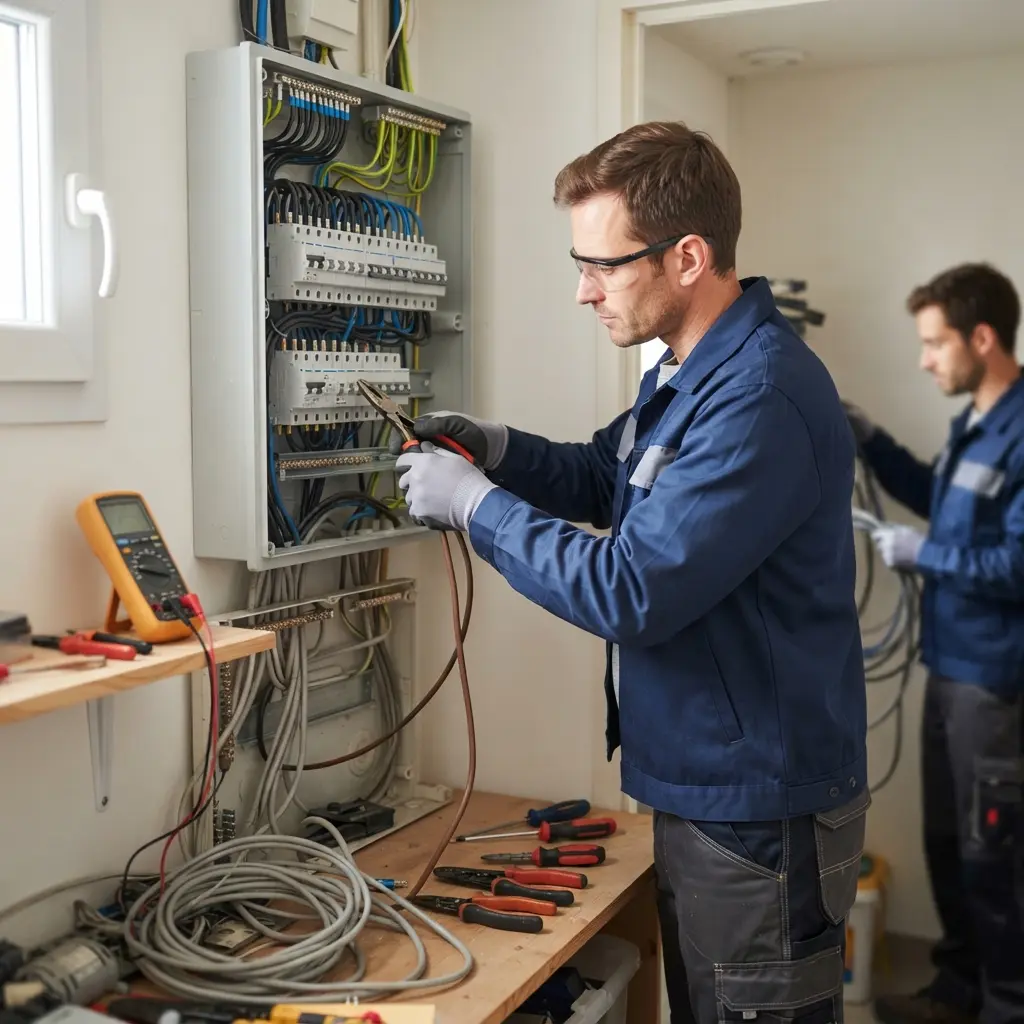 Comment nous procédons au remplacement de tableau électrique à Wissous