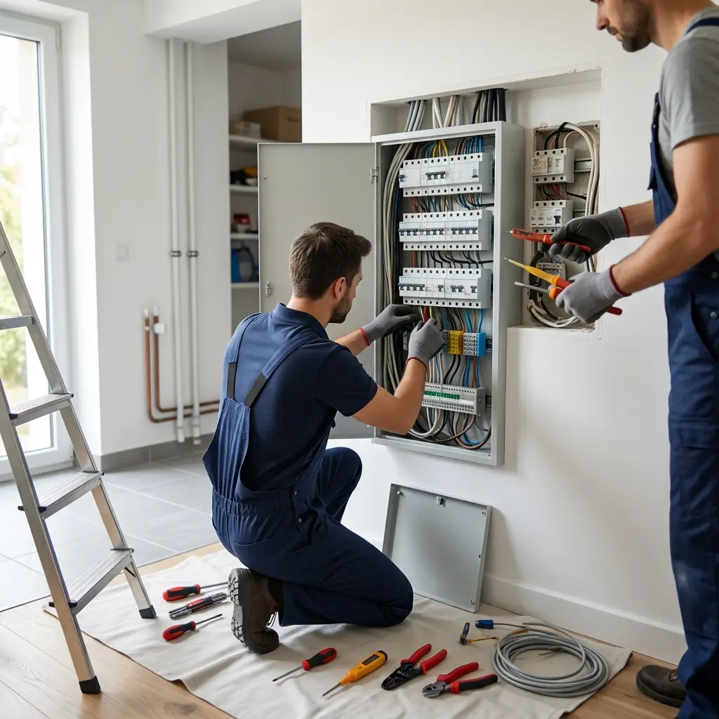 Comment notre équipe assure le remplacement de tableau électrique à Mennecy