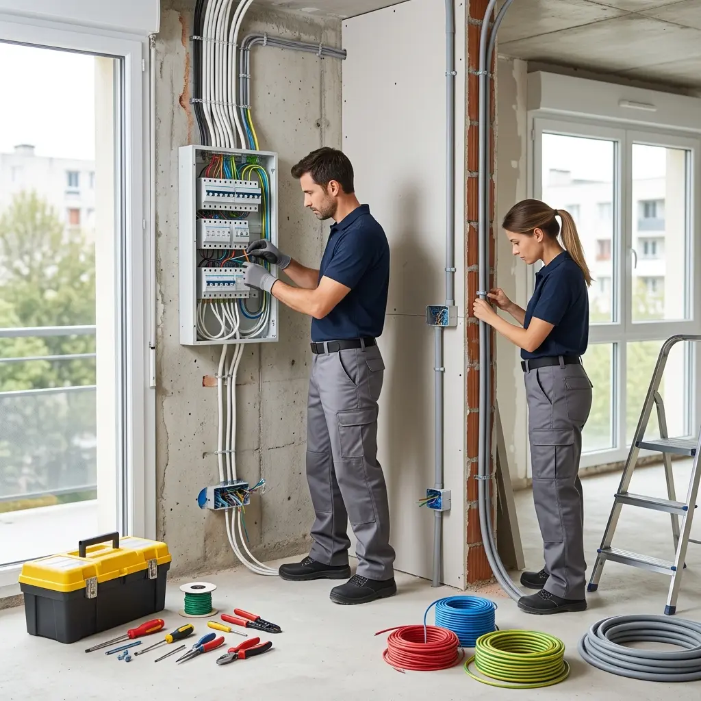 Déroulement de nos interventions de rénovation électrique en Val‑de‑Marne