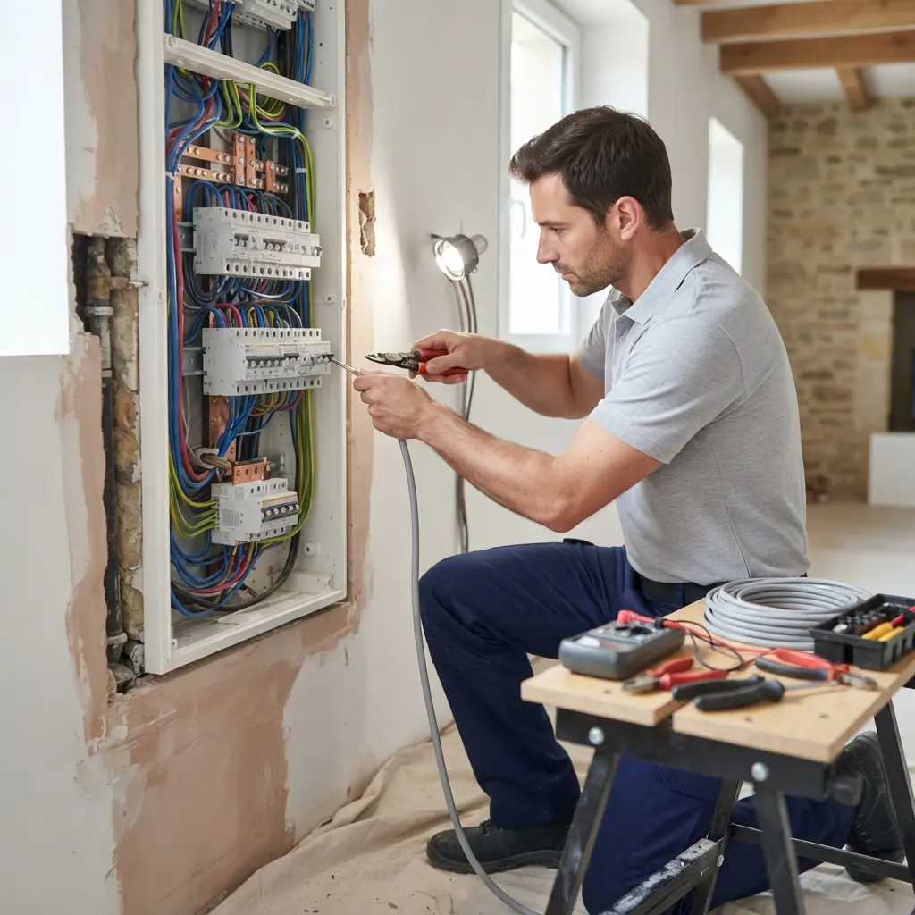 Comment se déroule la rénovation électrique à Olivet ?