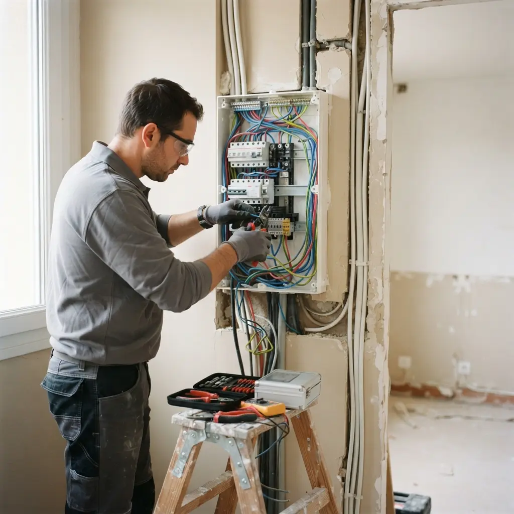 Comment se déroule la rénovation électrique à Dadonville ?
