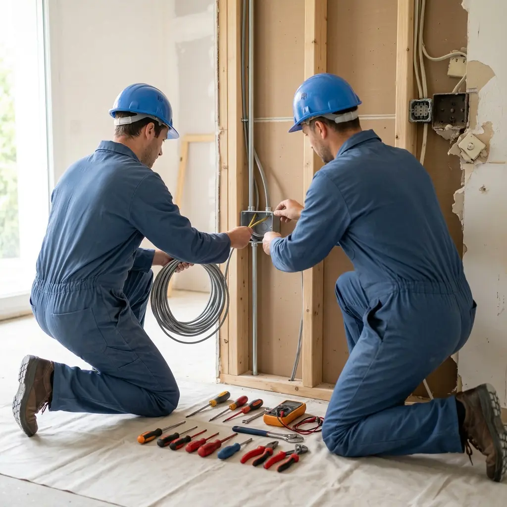 Comment se déroule la rénovation électrique à Mardié ?