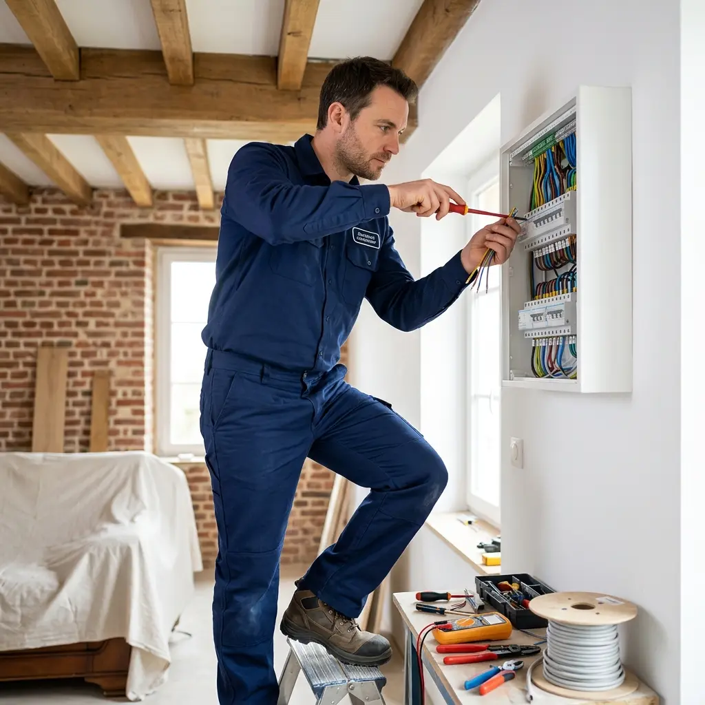 Comment se déroule la rénovation électrique à Donnery ?