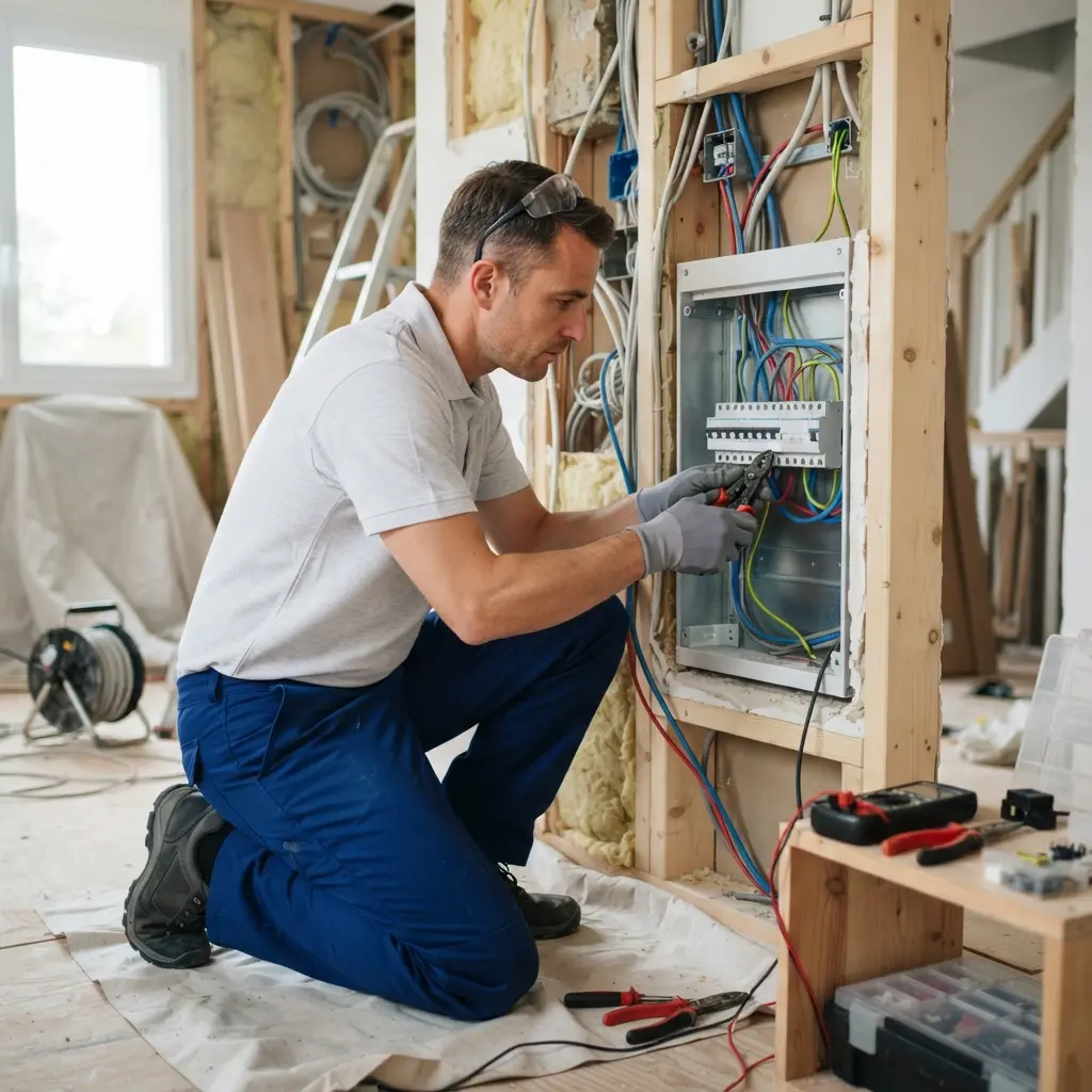Comment se déroule l’intervention de rénovation électrique à Loury aujourd’hui