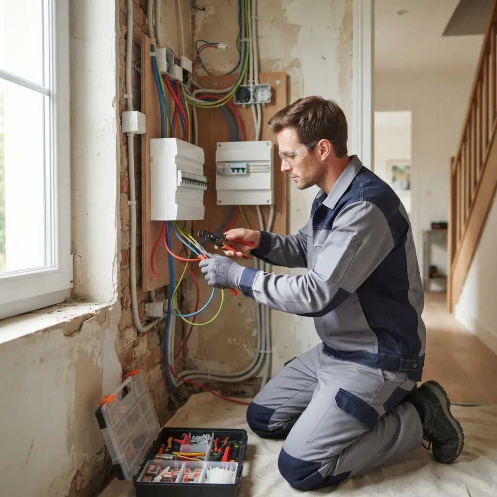 Comment se déroule la rénovation électrique à Thourotte ?