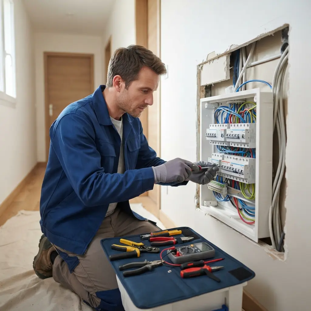 Comment se déroule la rénovation électrique à Clairoix ?