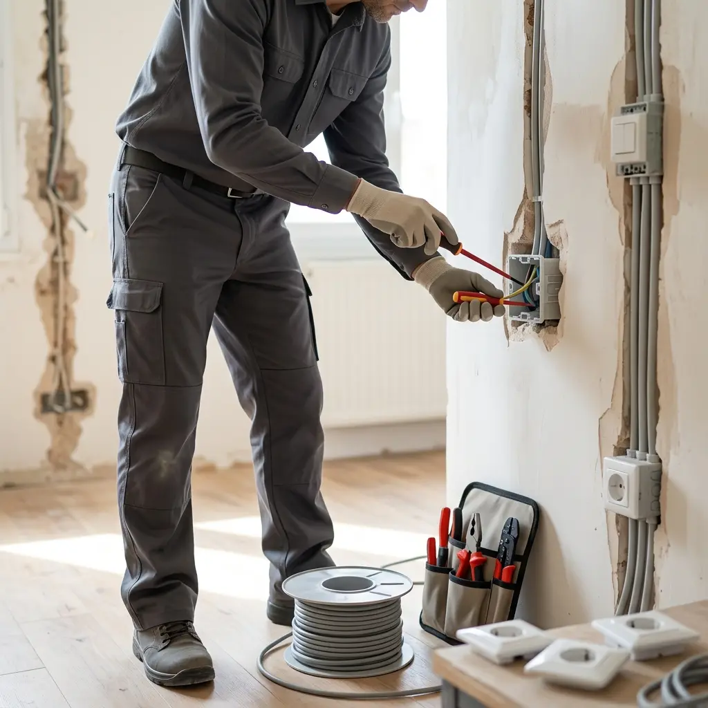 Comment se déroule l’intervention de rénovation électrique à Cauffry ?