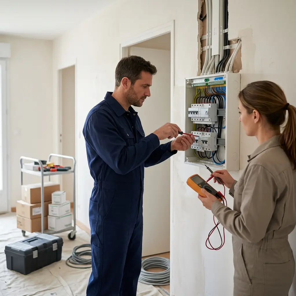 Comment se déroule la rénovation électrique à Noyon ?