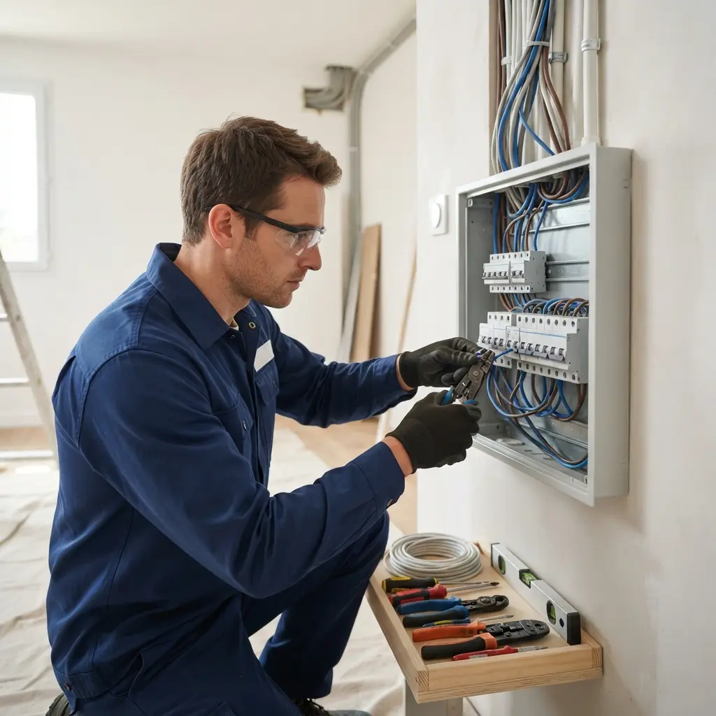 Comment se déroule l’intervention de rénovation électrique à Choisy-au-Bac ?