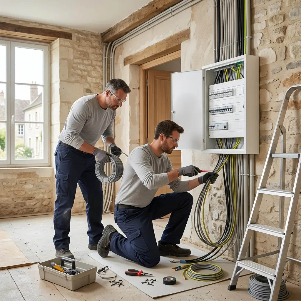 Rénovation électrique Crépy-en-Valois (60800)