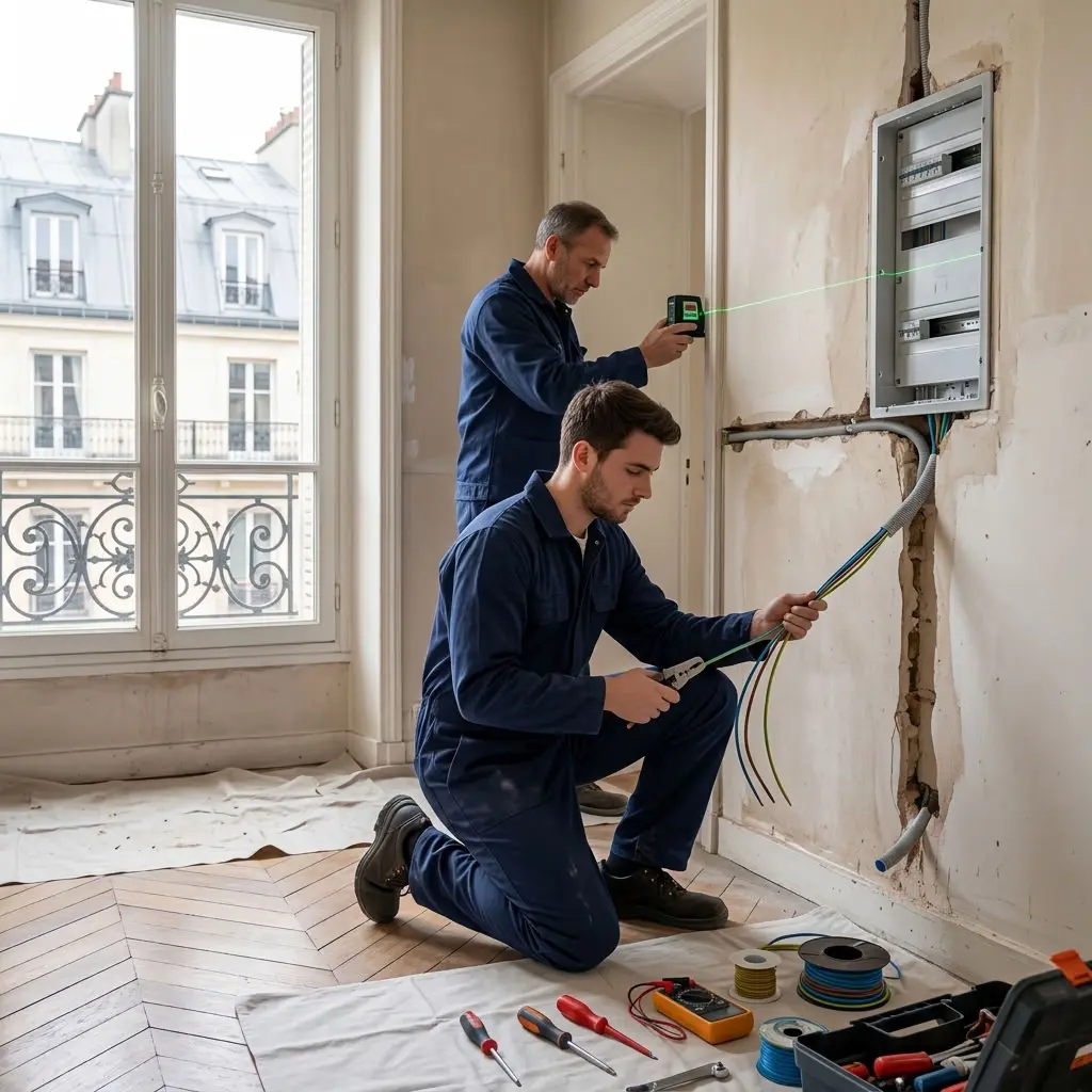 Rénovation électrique Paris 2 (75002)