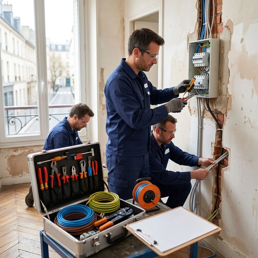 Rénovation électrique Paris 19 (75019)