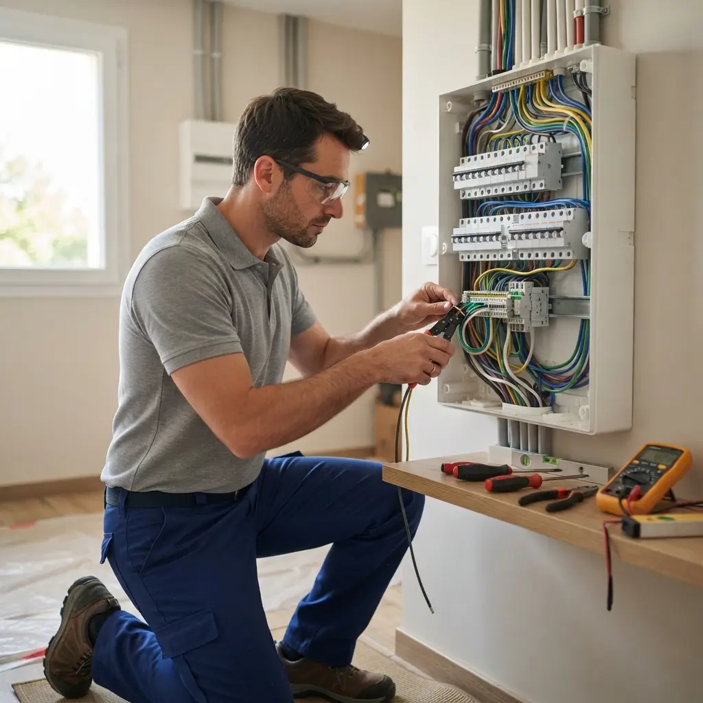 Comment se déroule l’intervention électrique à Beautheil‑Saints ?