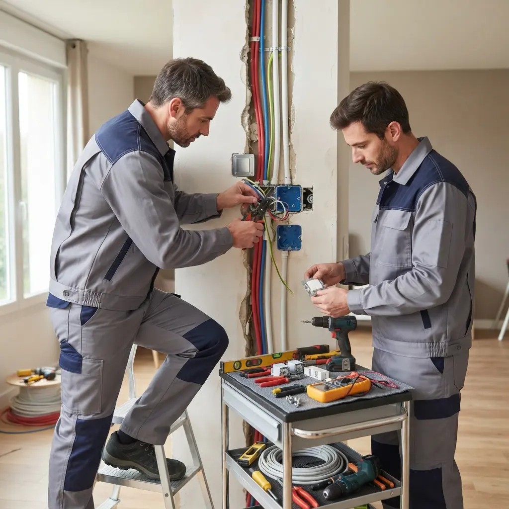 Comment se déroule la rénovation électrique à Servon ?