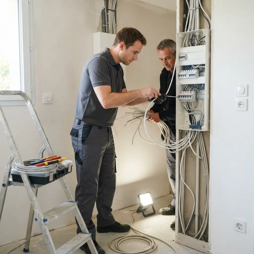 Comment se déroule la rénovation électrique à Torcy ?