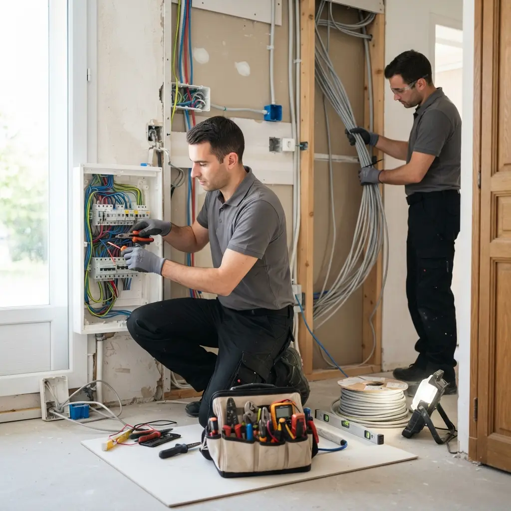 Comment se déroule la rénovation électrique à Saint-Fargeau-Ponthierry ?