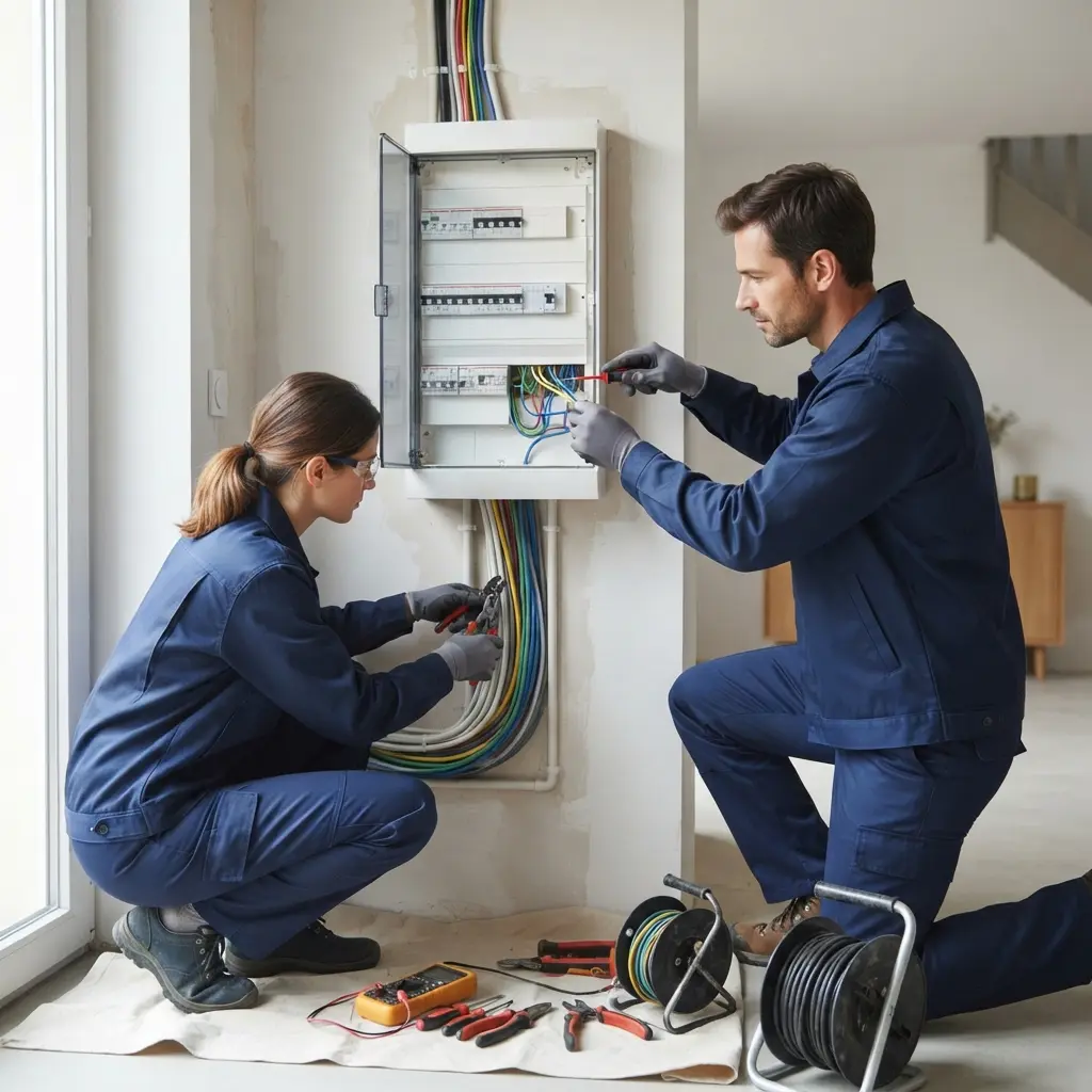 Comment se déroule la rénovation électrique à Jouy-sur-Morin ?