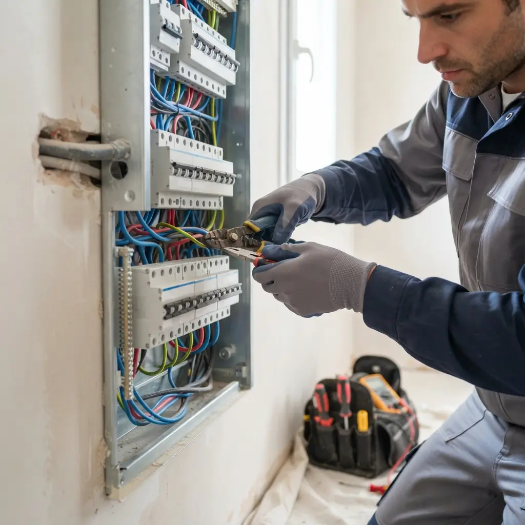 Comment se déroule la rénovation électrique à Pomponne ?