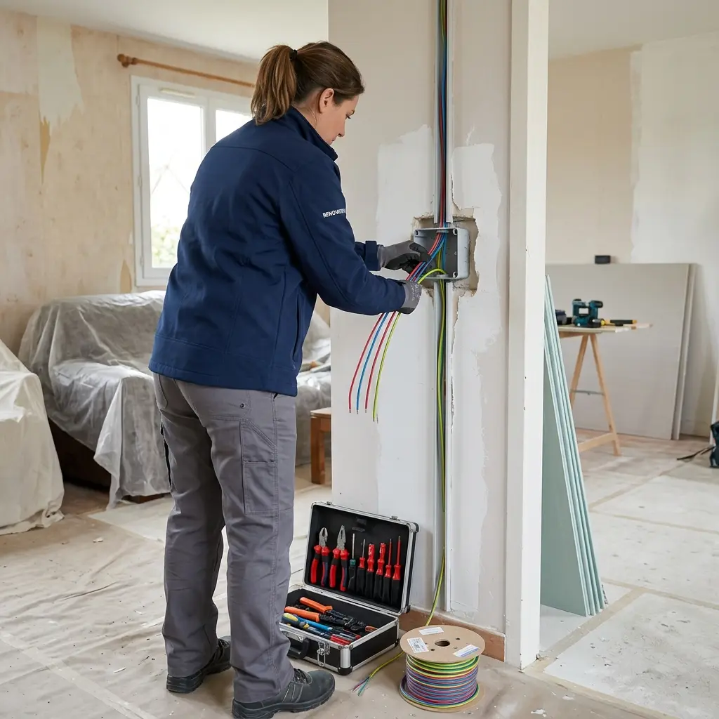 Comment se déroule la rénovation électrique à Bray-sur-Seine ?