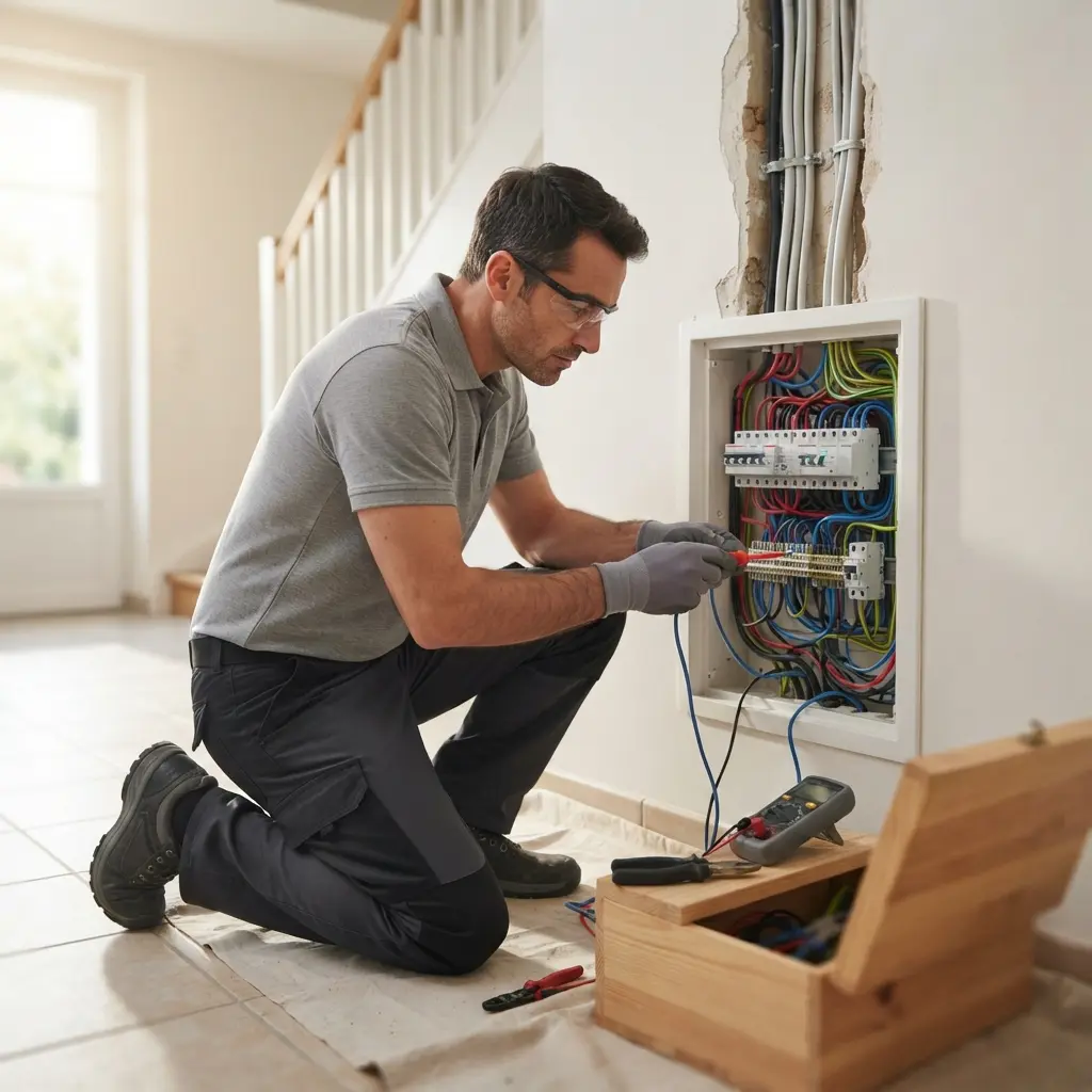Comment se déroule la rénovation électrique à Égreville ?