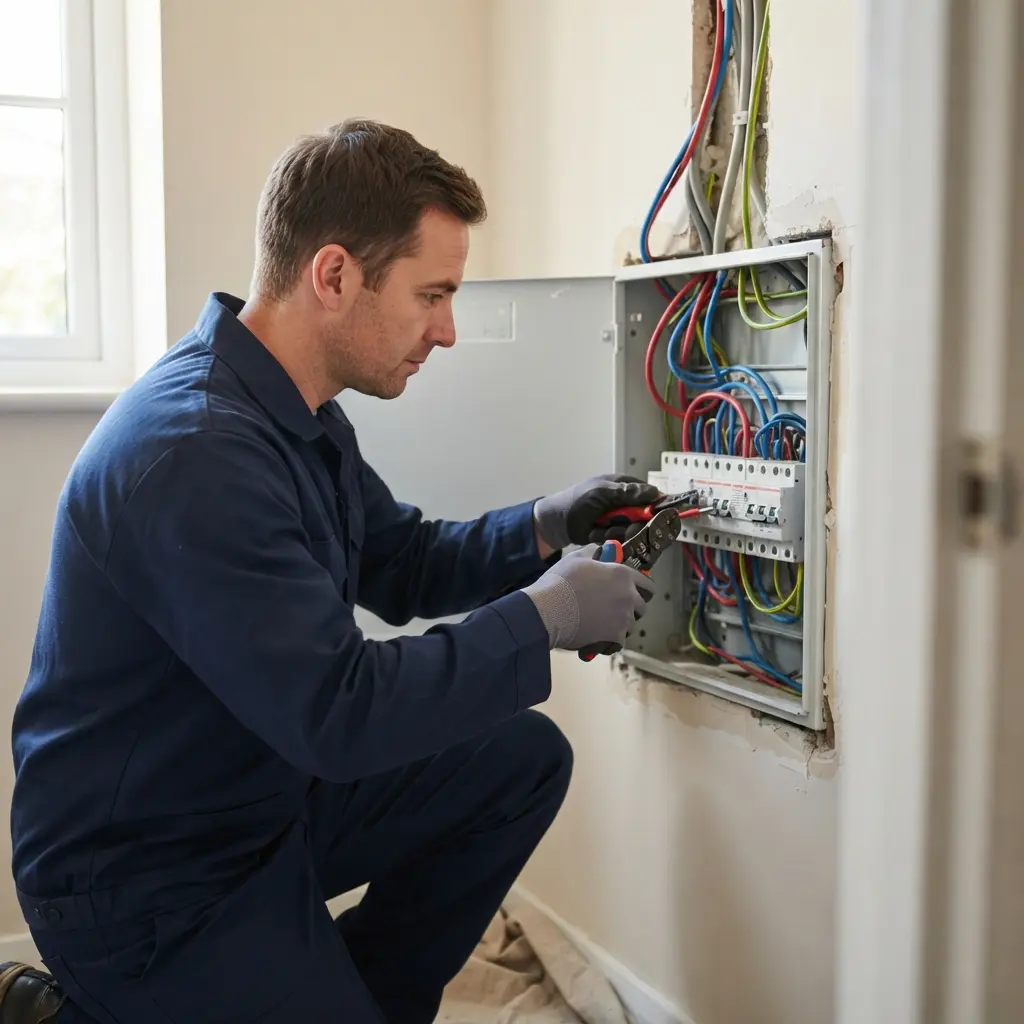 Comment se déroule la rénovation électrique à Bouafle ?