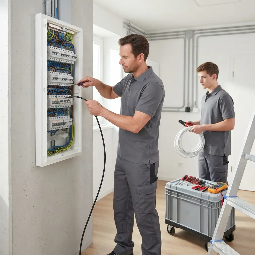 Comment se déroule l'intervention de rénovation électrique à Louveciennes ?