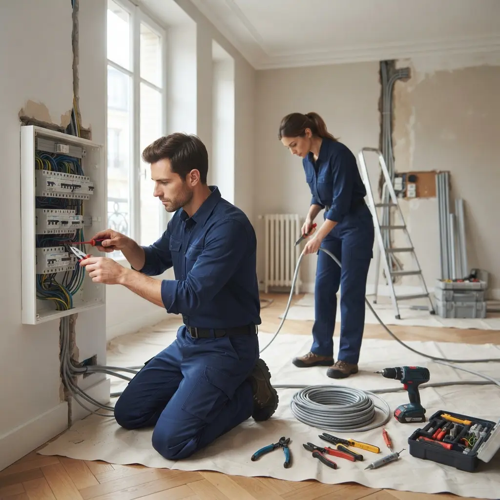 Comment se déroule la rénovation électrique à Sartrouville ?