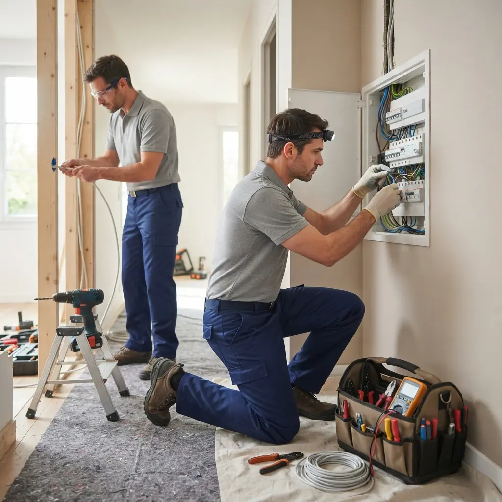 Comment se déroule la rénovation électrique à Septeuil ?