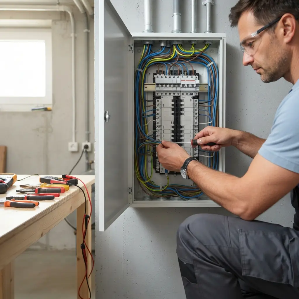 Comment se déroule la rénovation électrique à Feucherolles ?