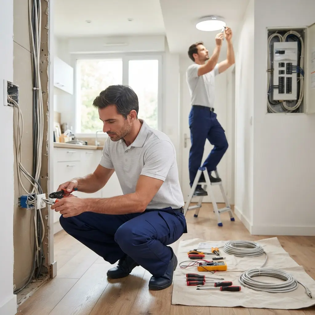 Comment se déroule la rénovation électrique à Voisins-le-Bretonneux ?