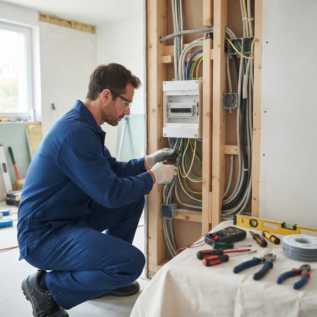 Comment se déroule la rénovation électrique à Mézières-sur-Seine ?