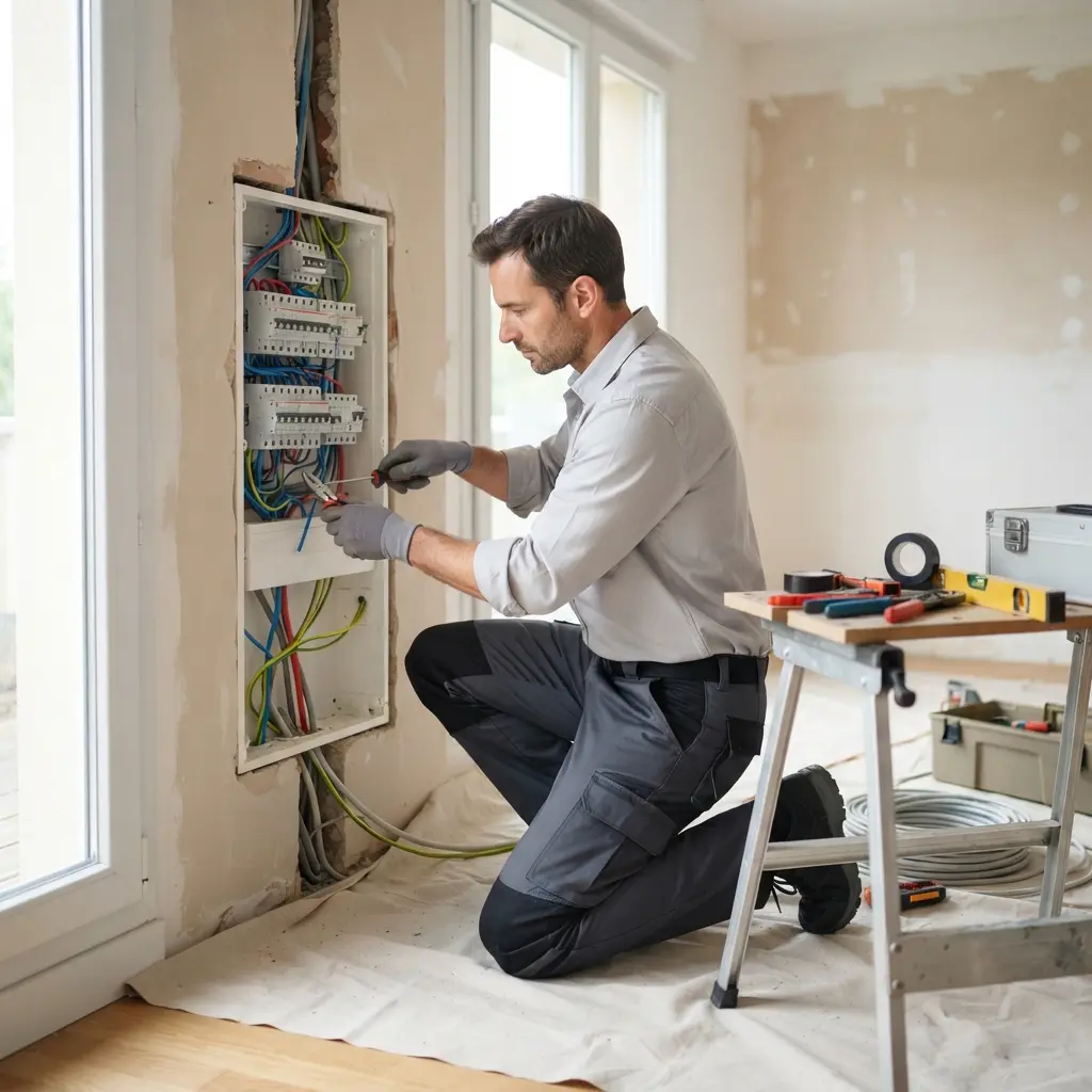 Comment se déroule l’intervention de rénovation électrique à Montgeron ?