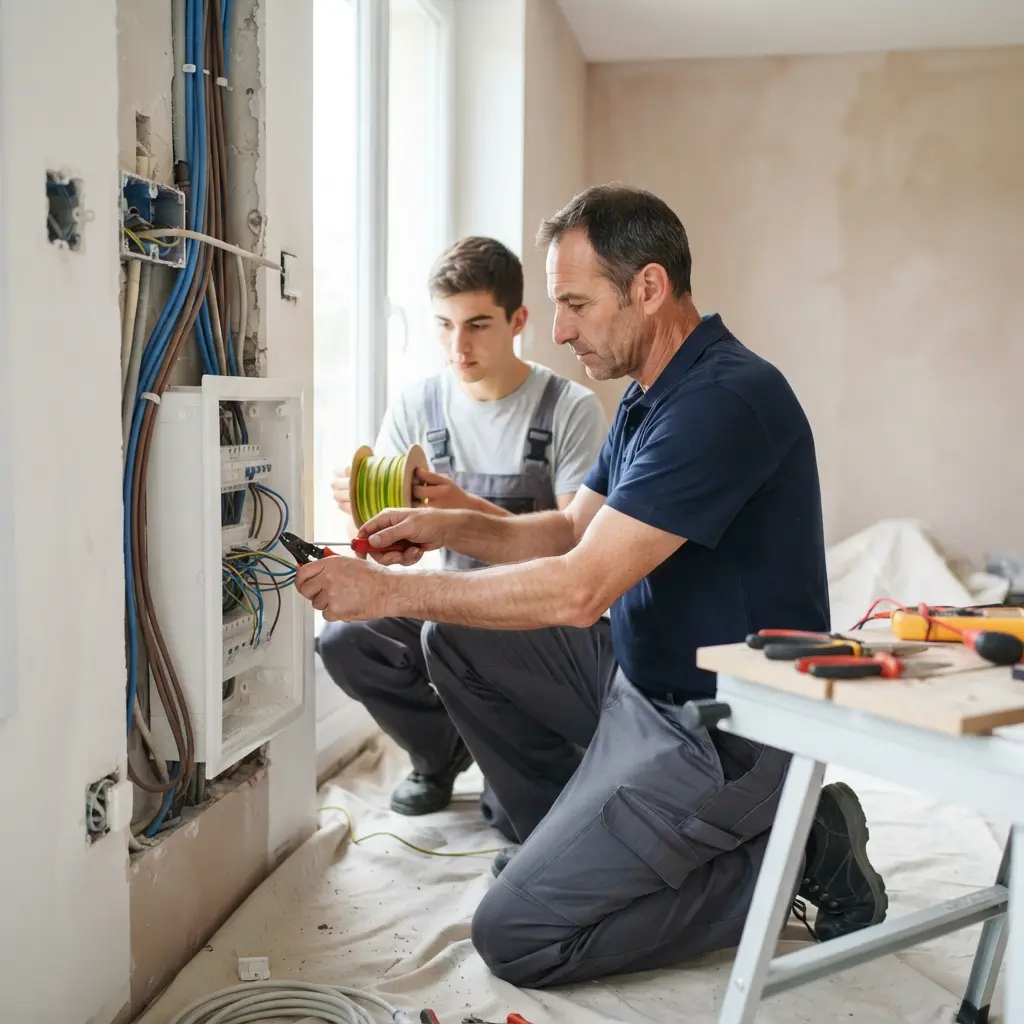 Comment se déroule l’intervention à Saintry-sur-Seine pour rénovation électrique ?