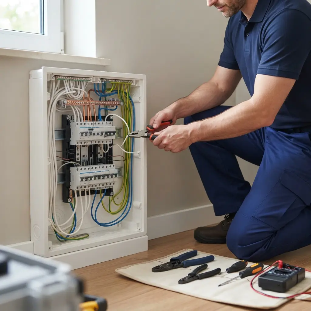 Comment se déroule la rénovation électrique à Bouray-sur-Juine ?