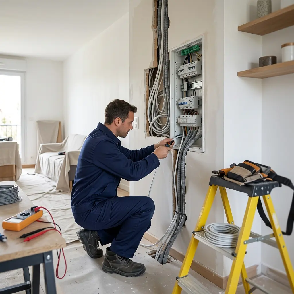 Comment se déroule la rénovation électrique aux Ulis ?